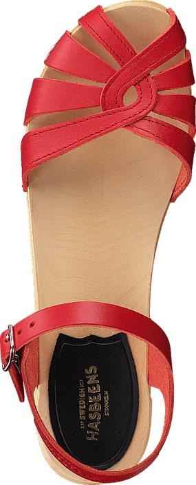 Swedish Hasbeens - Cross Debutant Red/Natue sole