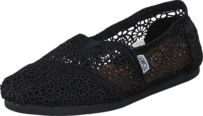 Toms - Women's Classic Alpargata Moroccan Crochet Black