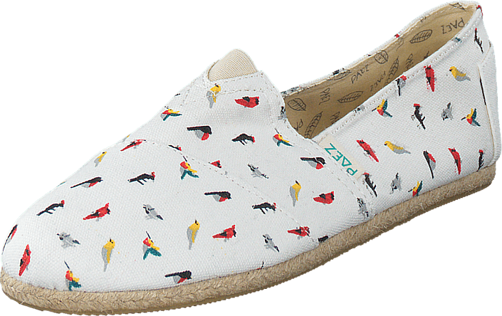 Paez - Raw White, Multicolor (Birds)