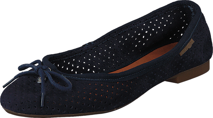 Hush Puppies - Lilly Ballerina Perf Navy