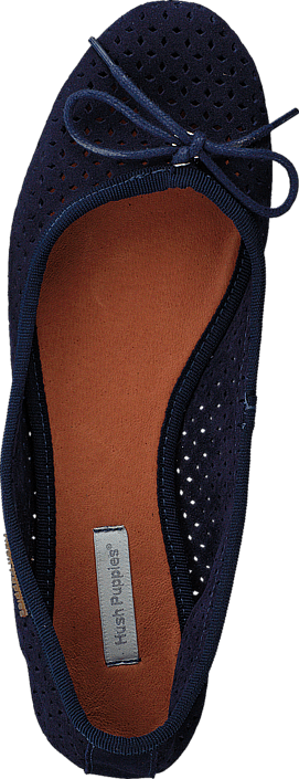 Hush Puppies - Lilly Ballerina Perf Navy