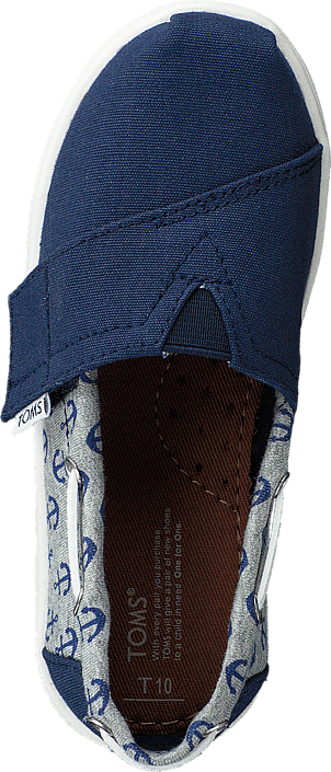 Toms - Bimini Espadrille Navy Anchor