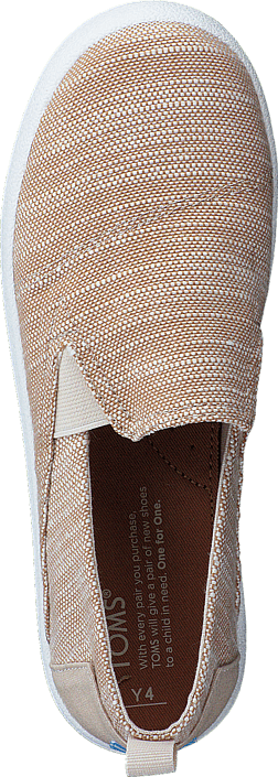 Toms - Avlon Slip-On Jr Natural Slubby Linen