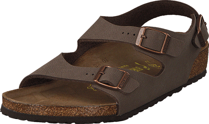 Birkenstock - Roma Nubuck Birko-Flor Kids Mocca