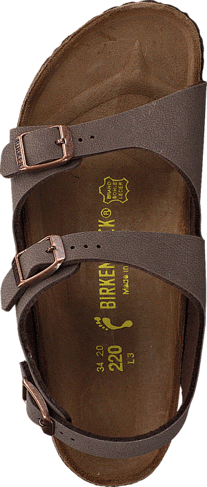 Birkenstock - Roma Nubuck Birko-Flor Kids Mocca