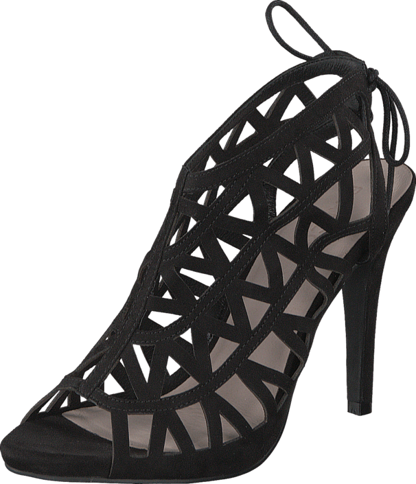 Bianco - Cutout Stiletto Sandal JJA16 Black