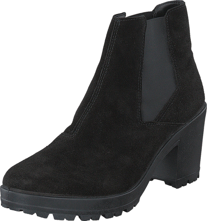 Bianco - Low Cut Suede Chelsea JJA16 Black