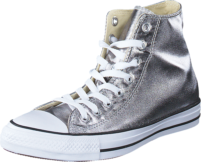 Converse - All Star Metallics-Hi Gunmetal/White/Black