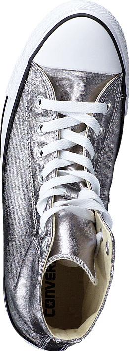 Converse - All Star Metallics-Hi Gunmetal/White/Black