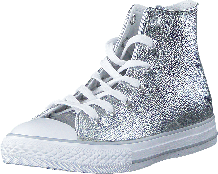 Converse - All Star Metallic-Hi Pure Silver/White/White