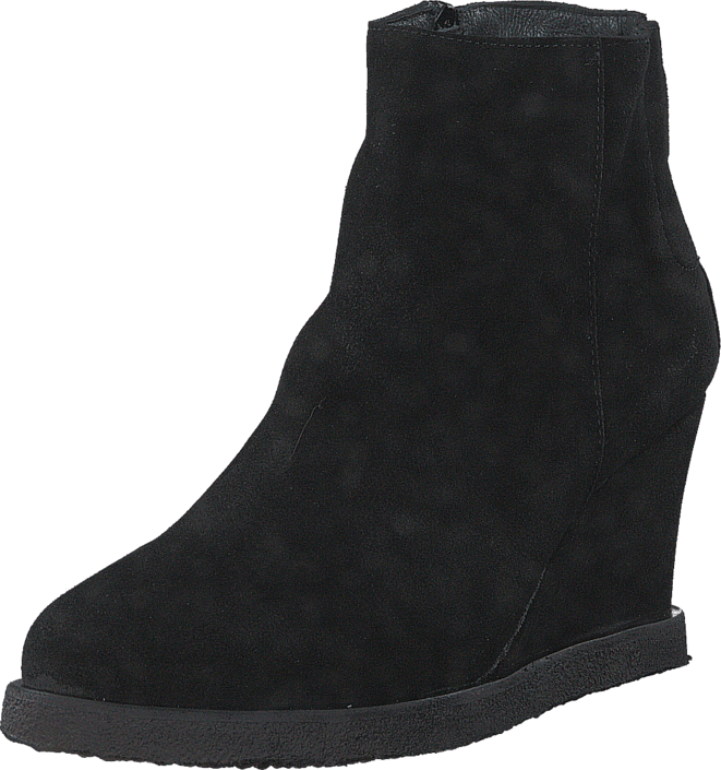 Angulus - Wedge boot with zipper Black/ black