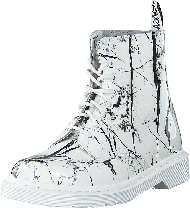 Dr Martens - Pascal Mrbl White Patent Marble