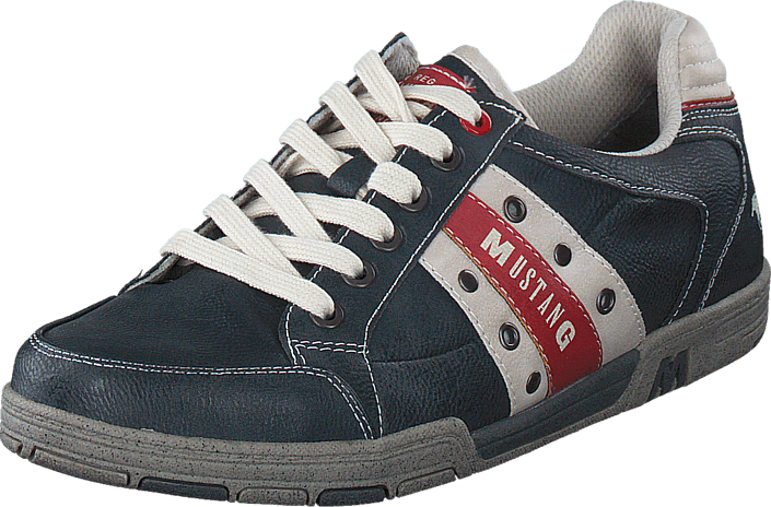 Mustang - 4007317 Men's Lace-Up Shoe Black/ Red