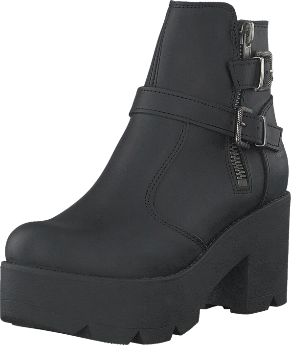 Johnny Bulls - 5074 Platform Boot Black Old Silver