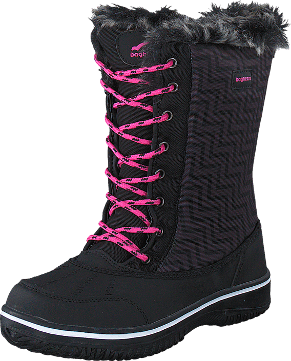 Bagheera - Snowy Waterproof Black/Cerise
