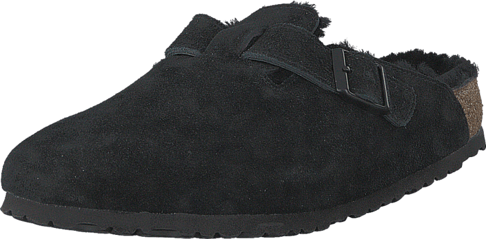 Birkenstock - Boston Regular 259881 Black Fur