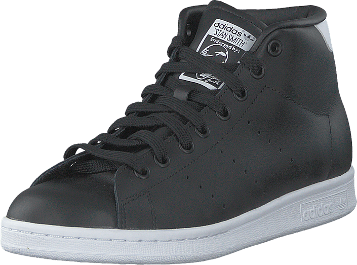 adidas Originals - Stan Smith Mid Core Black/Ftwr White