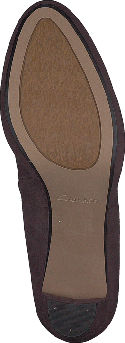 Clarks - Kendra Sienna Auburgine Suede