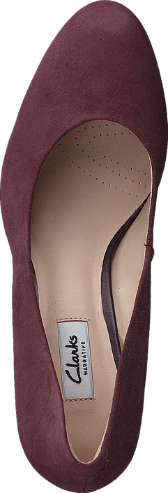 Clarks - Kendra Sienna Auburgine Suede