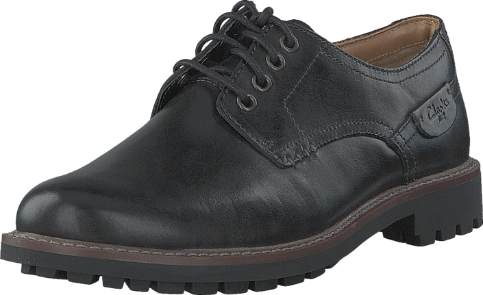 Clarks - Montacute Hall Black Leather