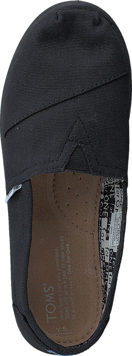 Toms - Black Canvas Yt Clsc Alprg Black