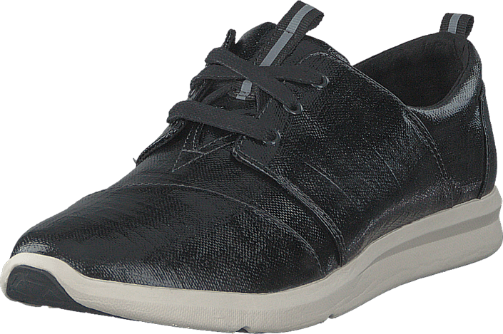 Toms - Black Patent Sneaker Linen