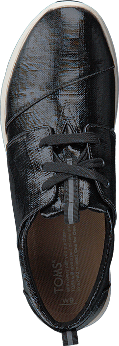 Toms - Black Patent Sneaker Linen
