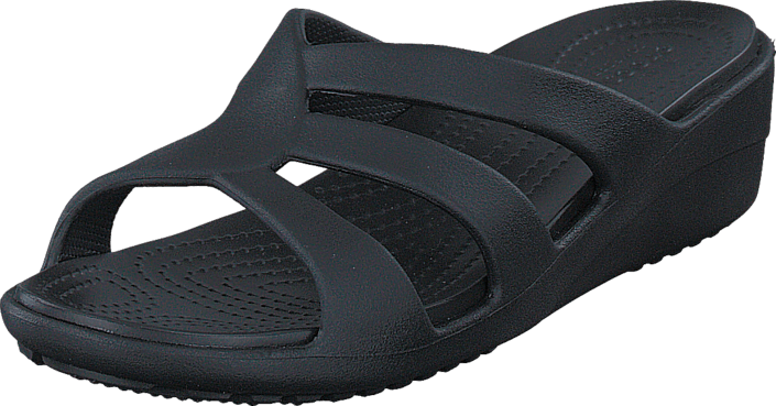 Footway SE - Crocs Sanrah Strappy Wedge Black/Black, Skor, Sandaler & Tofflor, Sandal, Svart, 437.00 Footway SE - Crocs Sanrah Strappy Wedge Black/Black, Skor, Sandaler & Tofflor, Sandal, Svart, 437.00