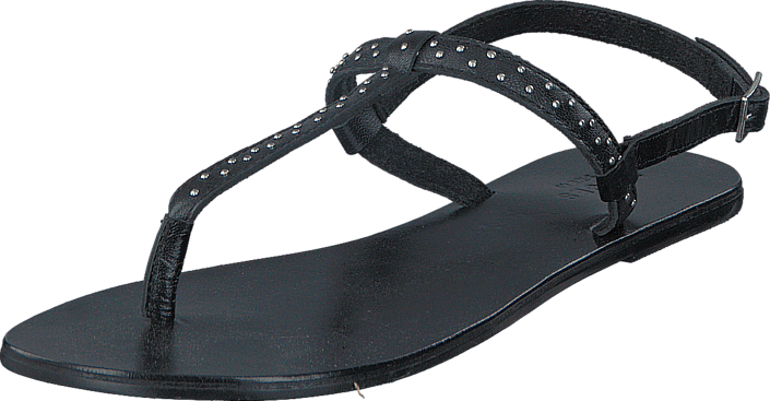 Pieces - Pslina Leather Sandal Studs Black