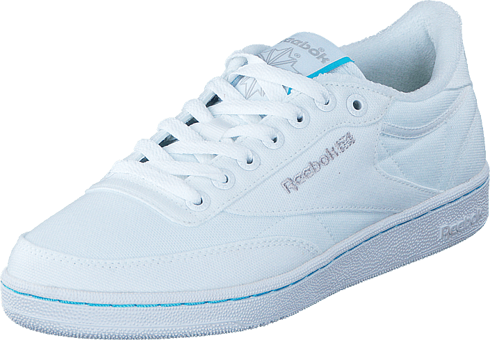 Reebok Classic - Club C85 TC White/Neon Blue/Steel