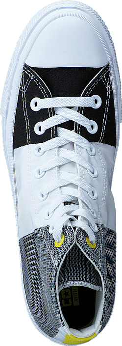 Converse - Chuck Taylor II Hi Eng. Woven White/Black/Fresh Yellow