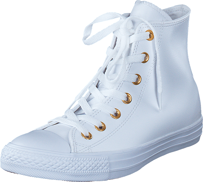 Converse - All Star Classic Hi Leather White/Gold