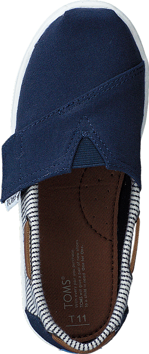 Toms - Infant Navy Canvas/Stripes Navy
