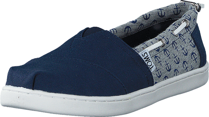 Toms - Bimini Espadrille Yt Navy Anchor