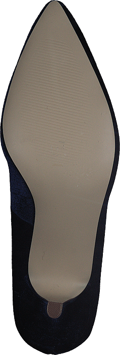 Bianco - Velvet Brooch Shoe OND17 30 Navy Blue