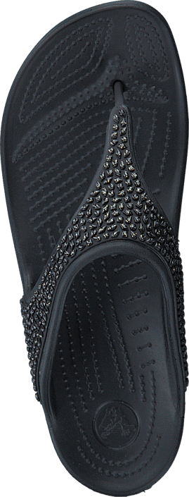 Crocs - Crocs Sloane Embellished Flip Black/Black