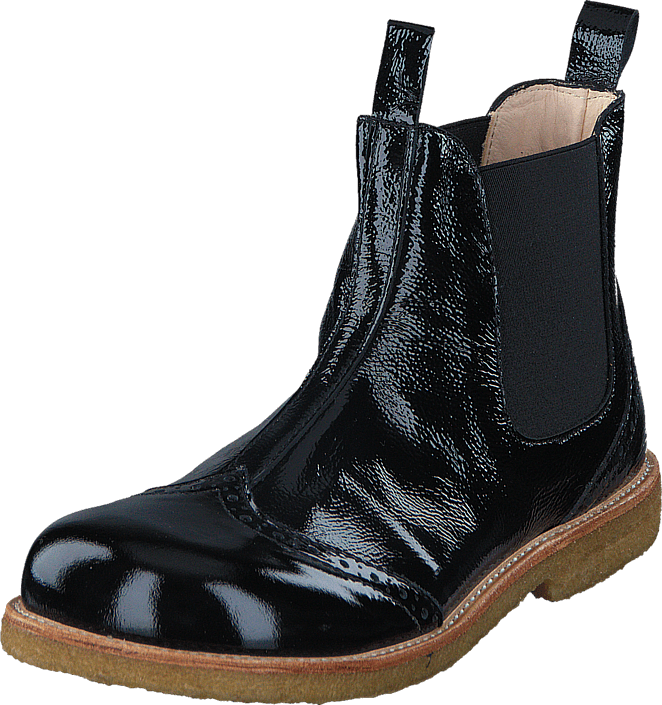 Angulus - Chelsea boot stitched detail J 1310/001 Black/Black