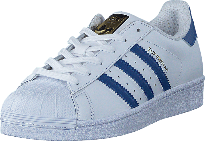 adidas Originals - Superstar Foundation J Ftwr White/Eqt Blue S16/Eqt Bl