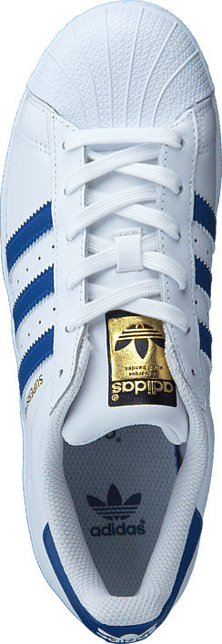 adidas Originals - Superstar Foundation J Ftwr White/Eqt Blue S16/Eqt Bl