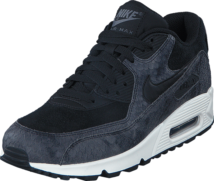 Nike - Wmns Air Max 90 Prm Black/Black-Sail-Dk Grey