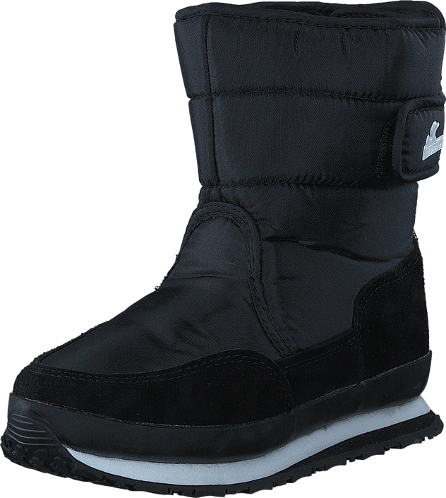 Rubber Duck - Kids Nylon/Suede Black