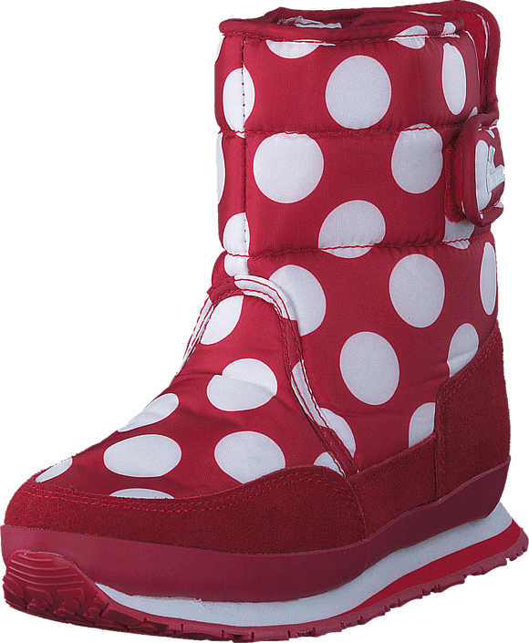 Rubber Duck - Kids Nylon Prints/Suede Red/White Dot