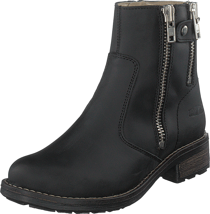 Johnny Bulls - Low Zip Boot Black / Shiny Silver