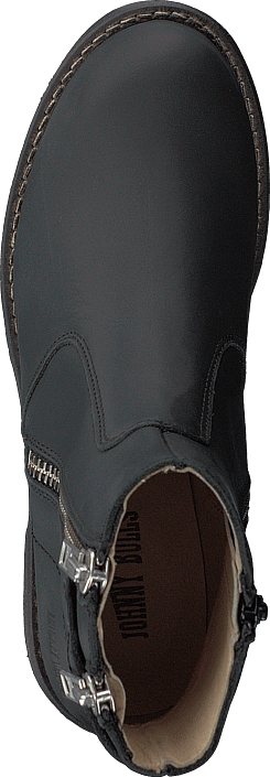 Johnny Bulls - Low Zip Boot Black / Shiny Silver
