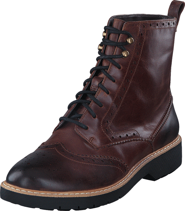 Clarks - Witcombe Flo Dark Tan Lea