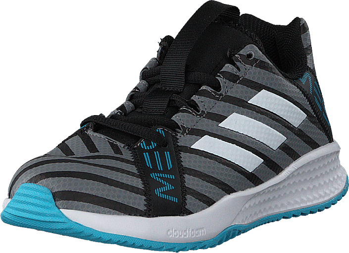 adidas Sport Performance - Rapidaturf Messi K Core Black/Ftwr Wht/Super Cyan