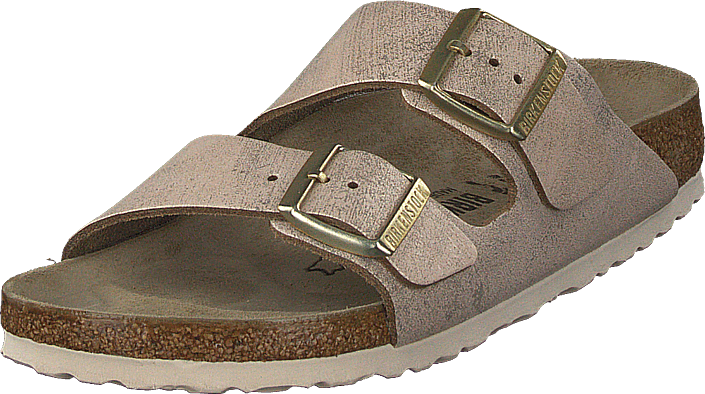 Birkenstock - Arizona Slim Washed Metallic Rose Gold