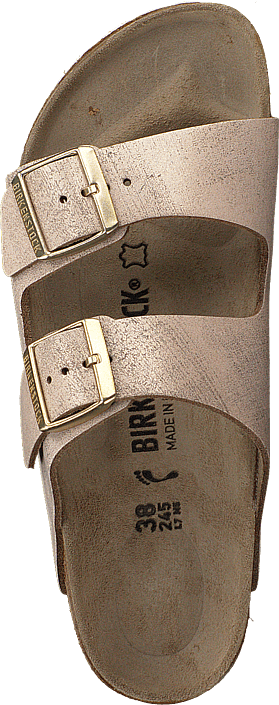 Birkenstock - Arizona Slim Washed Metallic Rose Gold
