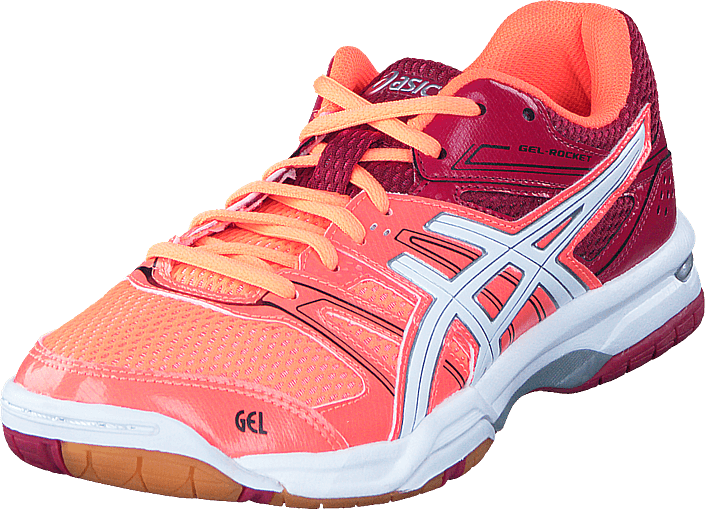 Asics - Gel-rocket 7 Flash Coral/white/cerise