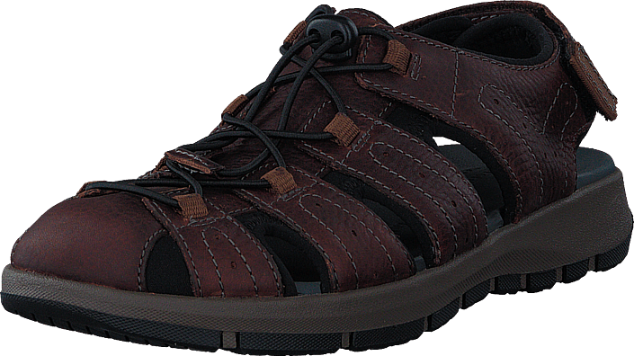Clarks - Brixby Cove Dark Brown Lea